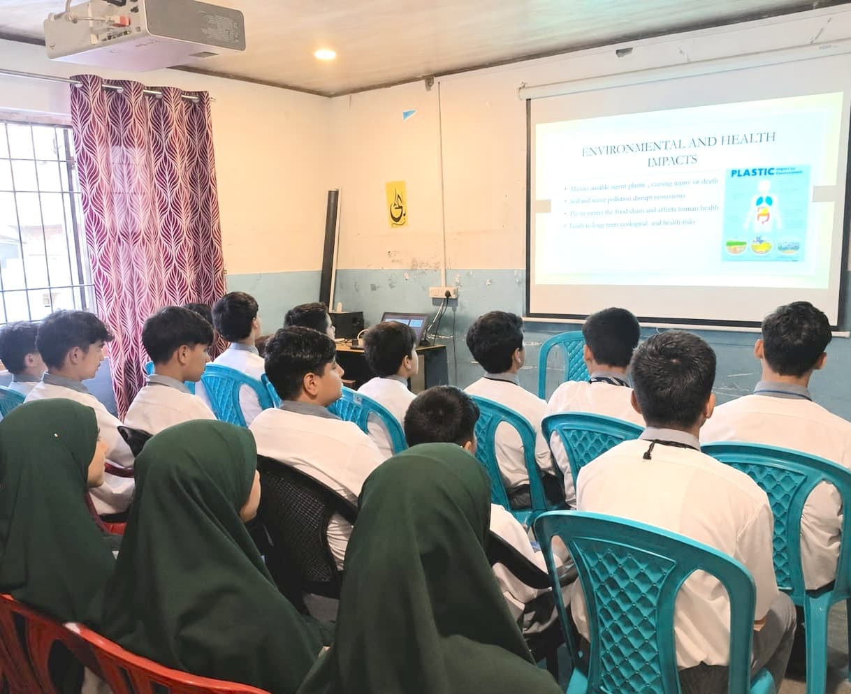 Students in smart classroom